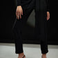 Echo Black Cowl Blazer + Pant Set