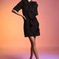 Echo Black Frill Dress