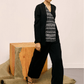 Echo Black Weave Blazer Set
