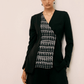 Echo Black Weave Blazer Set