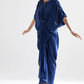 Echo Blue Iris Draped Dress