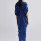 Echo Blue Iris Draped Dress