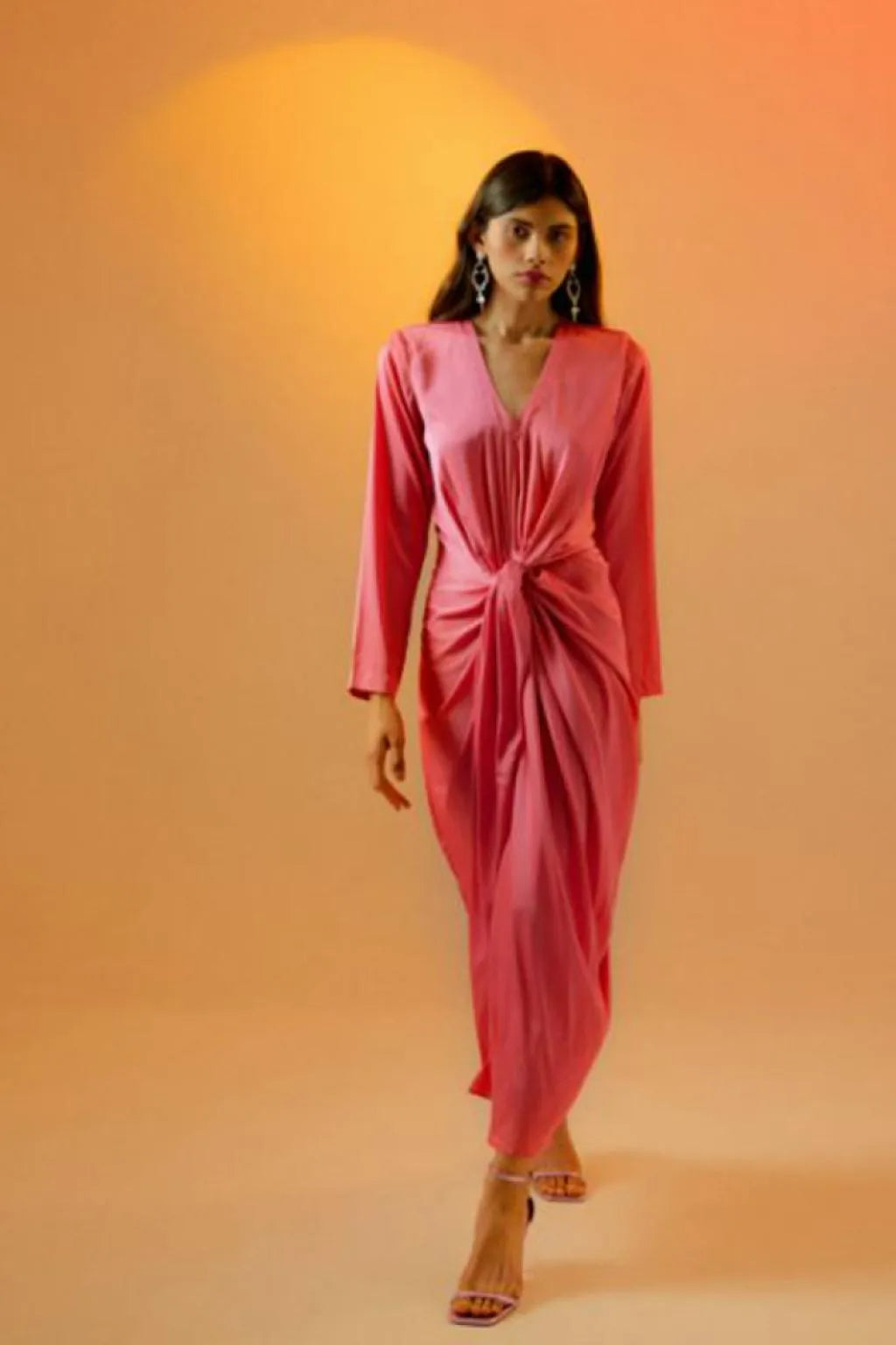 Echo Candy Pink Midi Dress