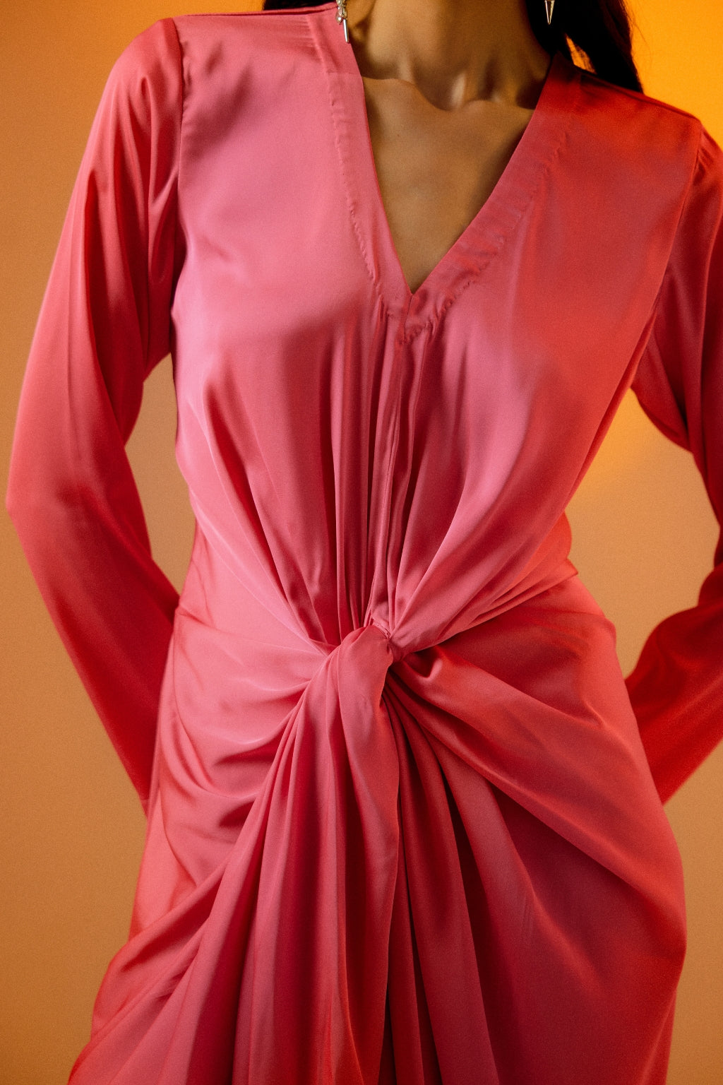 Echo Candy Pink Midi Dress