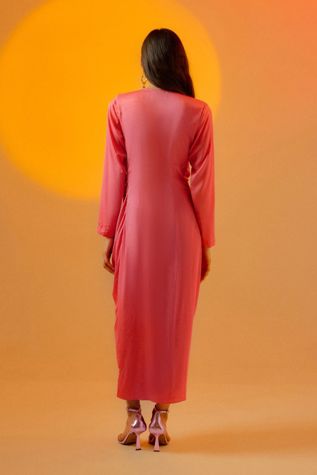 Echo Candy Pink Midi Dress