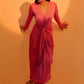 Echo Candy Pink Midi Dress
