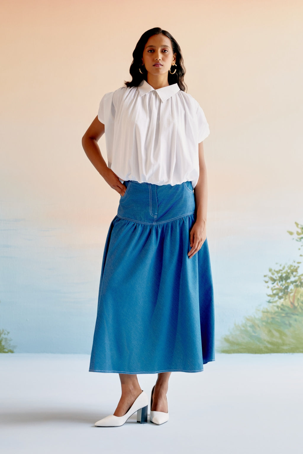 Echo Denim Skirt