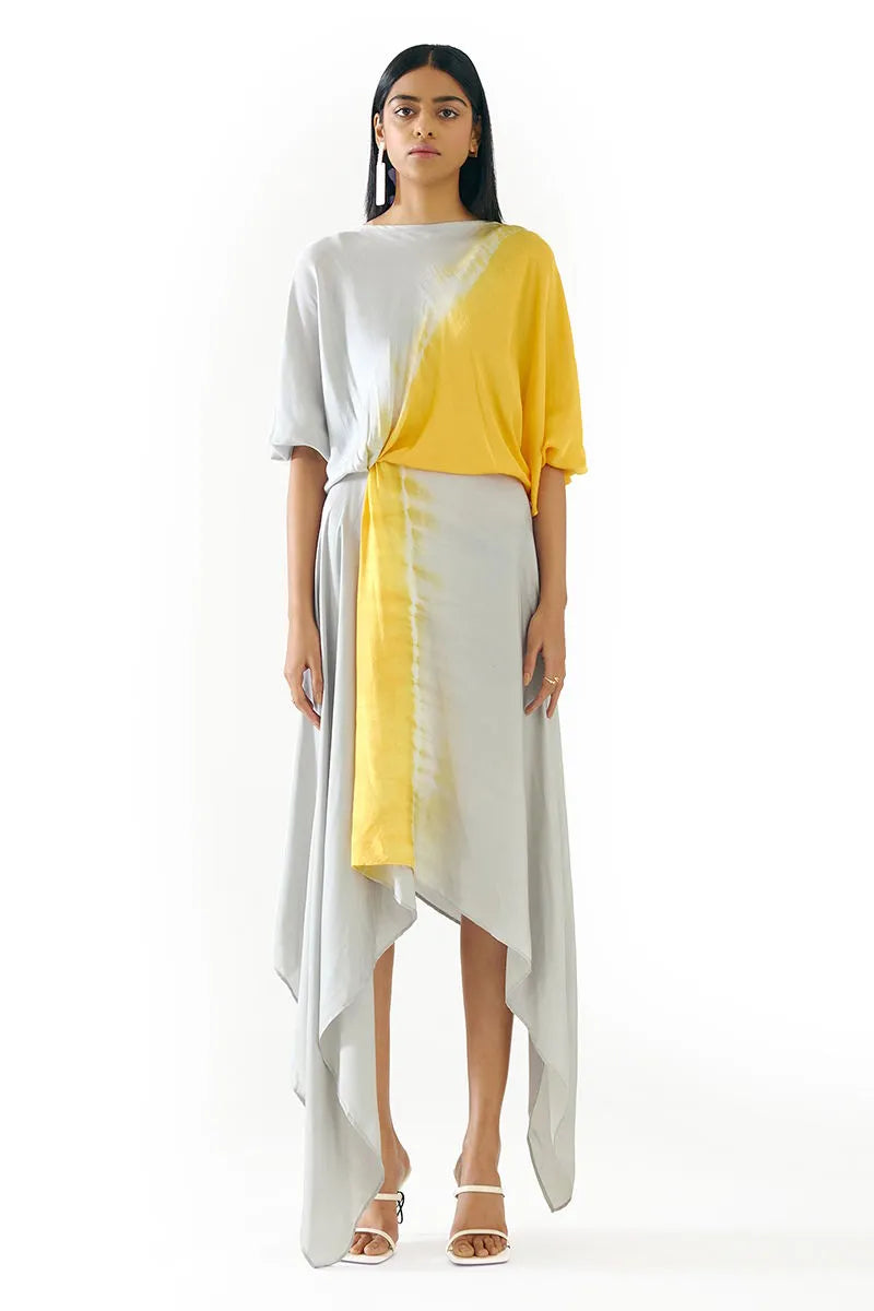 Echo Draped Ray Dress