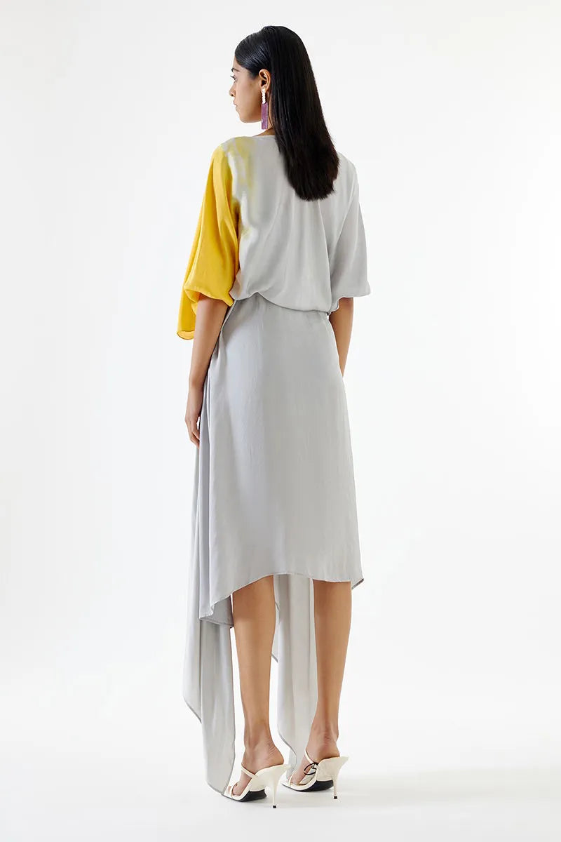 Echo Draped Ray Dress