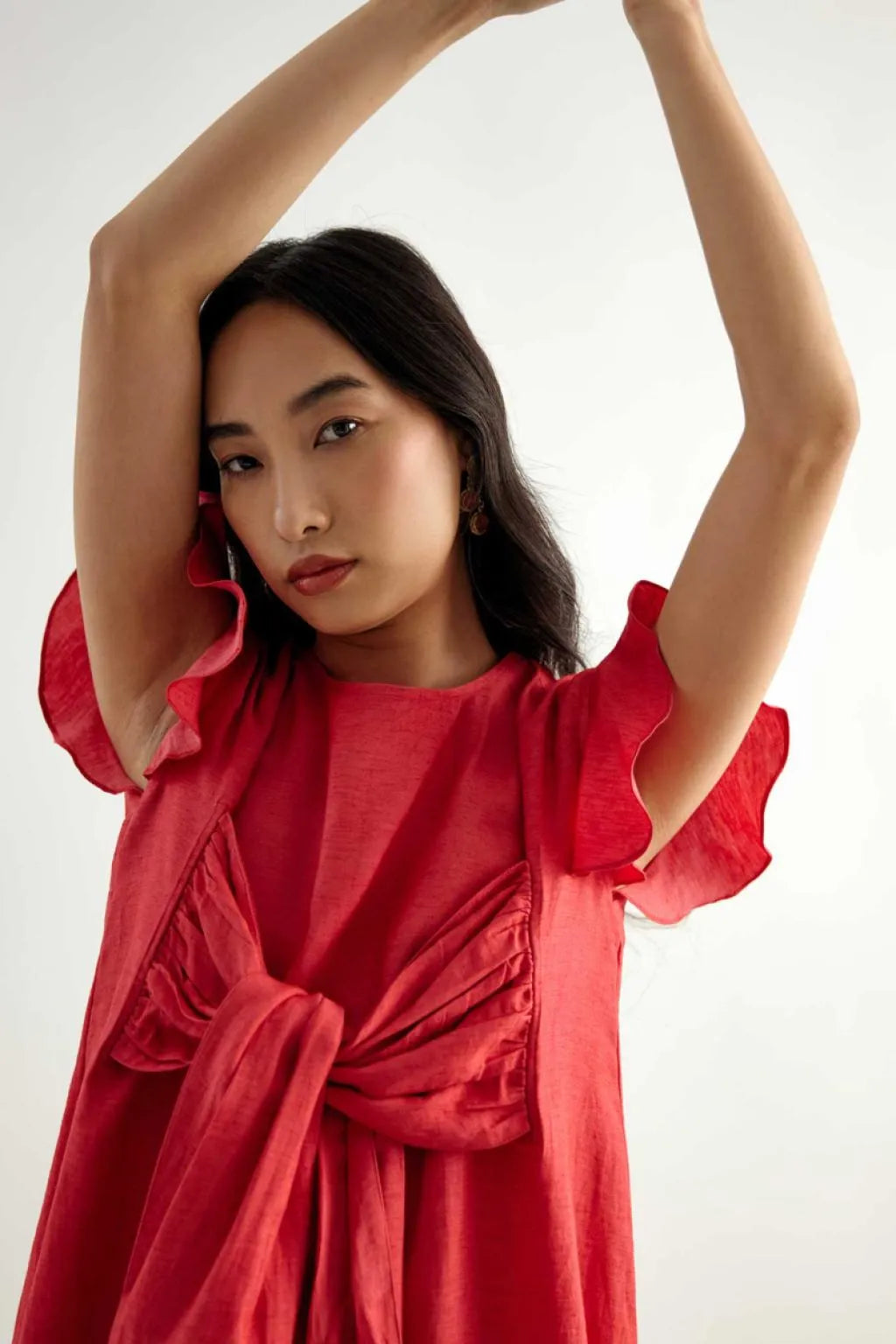 Echo Kim Front Tie-Up Dress