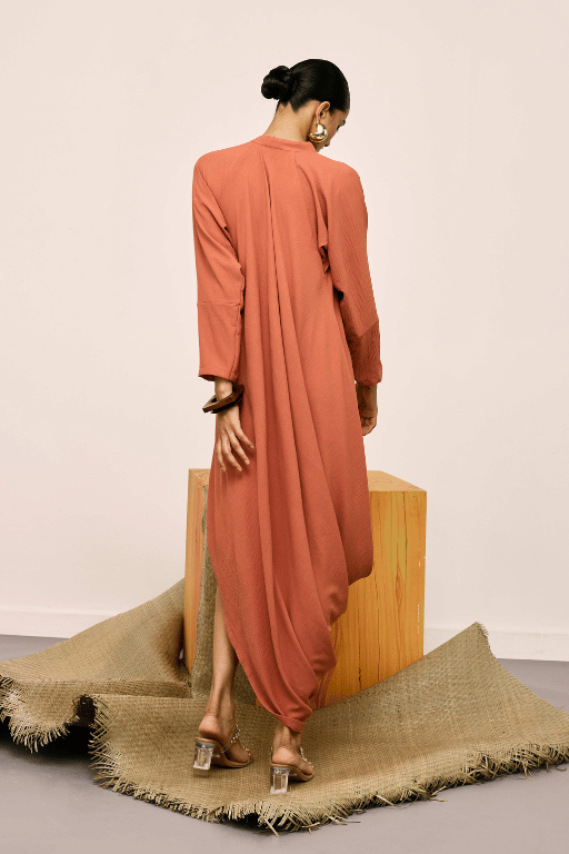 Echo Loom Brick Dress