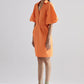 Echo Orange Tulip Dress