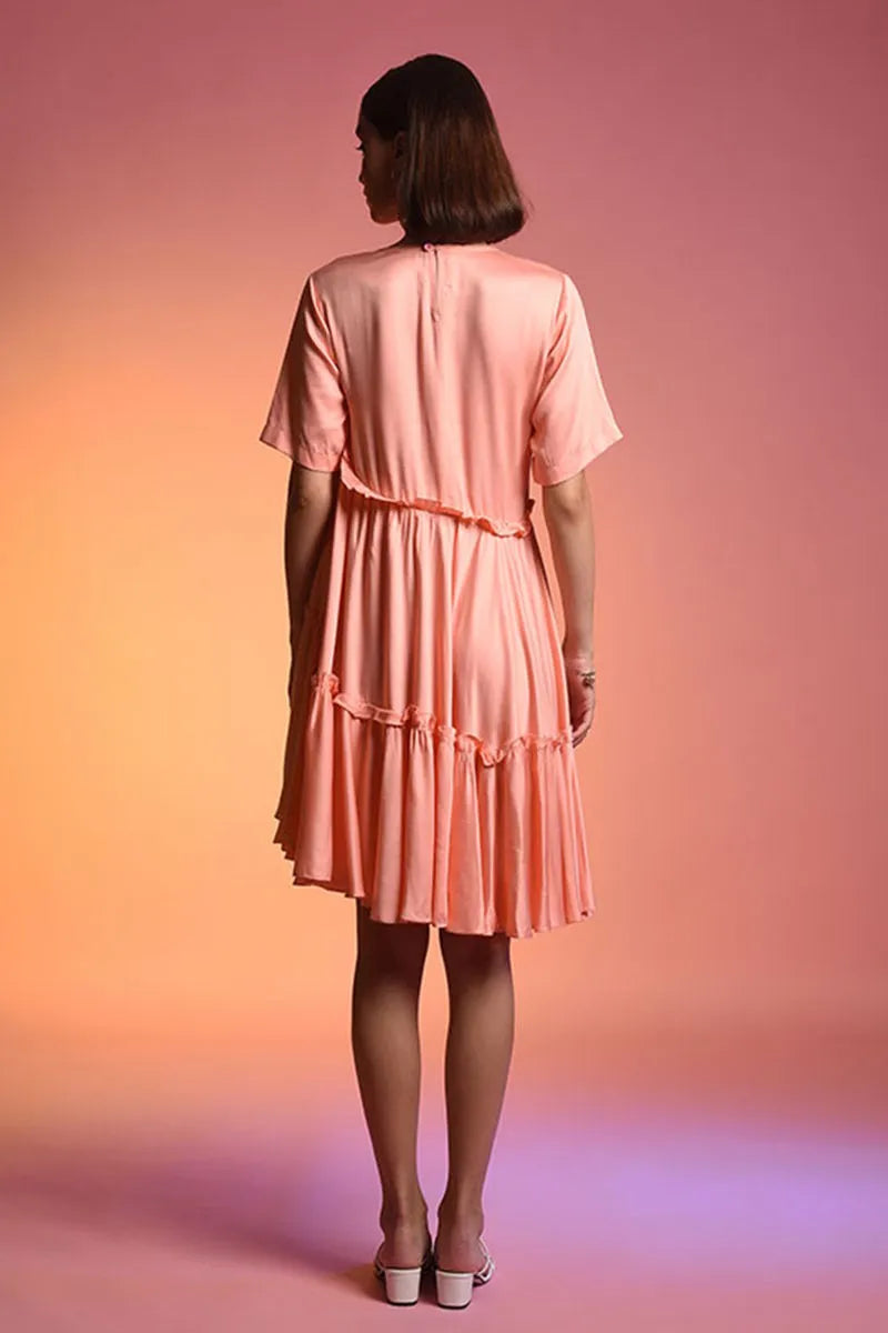 Echo Pink Ruffle Dress