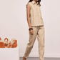 Echo Silk Raffia Top