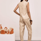 Echo Silk Raffia Top