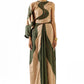Echo River Green Gold Dress