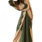Echo River Green Gold Dress