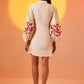 Echo White Sketch Dress