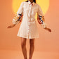 Echo White Sketch Dress