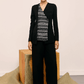 Echo Black Weave Blazer Set