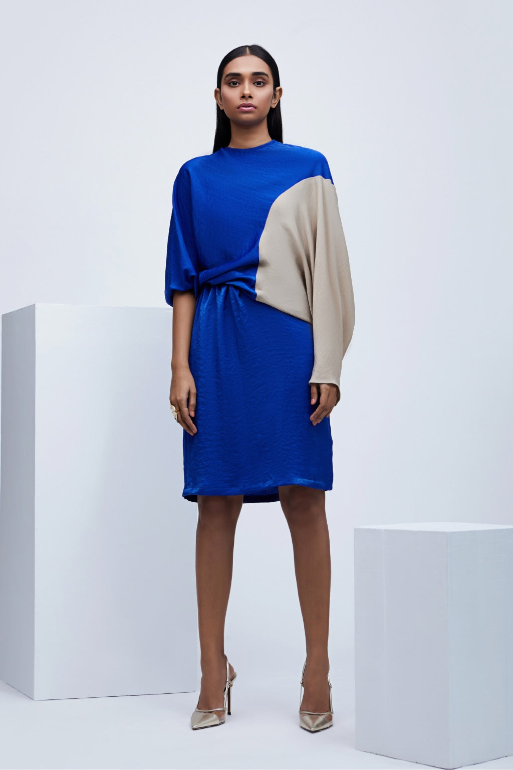 Echo Blue-beige Regenerate Dress