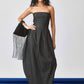 Echo Flared Ballon Denim Dress