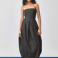 Echo Flared Ballon Denim Dress