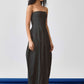 Echo Flared Ballon Denim Dress