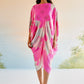 Echo Garden Pink Silk Dress