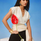 Echo Ivory Drape Top