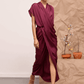 Echo Wave Draped Dress
