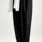 Black Two Pleats Pant