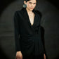 Echo Black Cowl Blazer + Pant Set