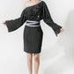 Echo Black Off-Shoulder Dress