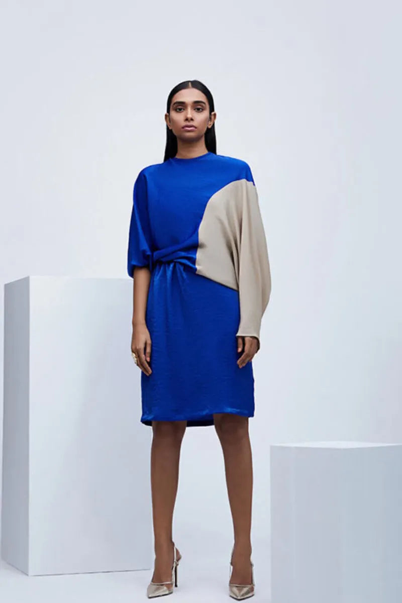 Echo Blue-beige Regenerate Dress