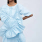 Echo Blue Eroded Taffeta dress