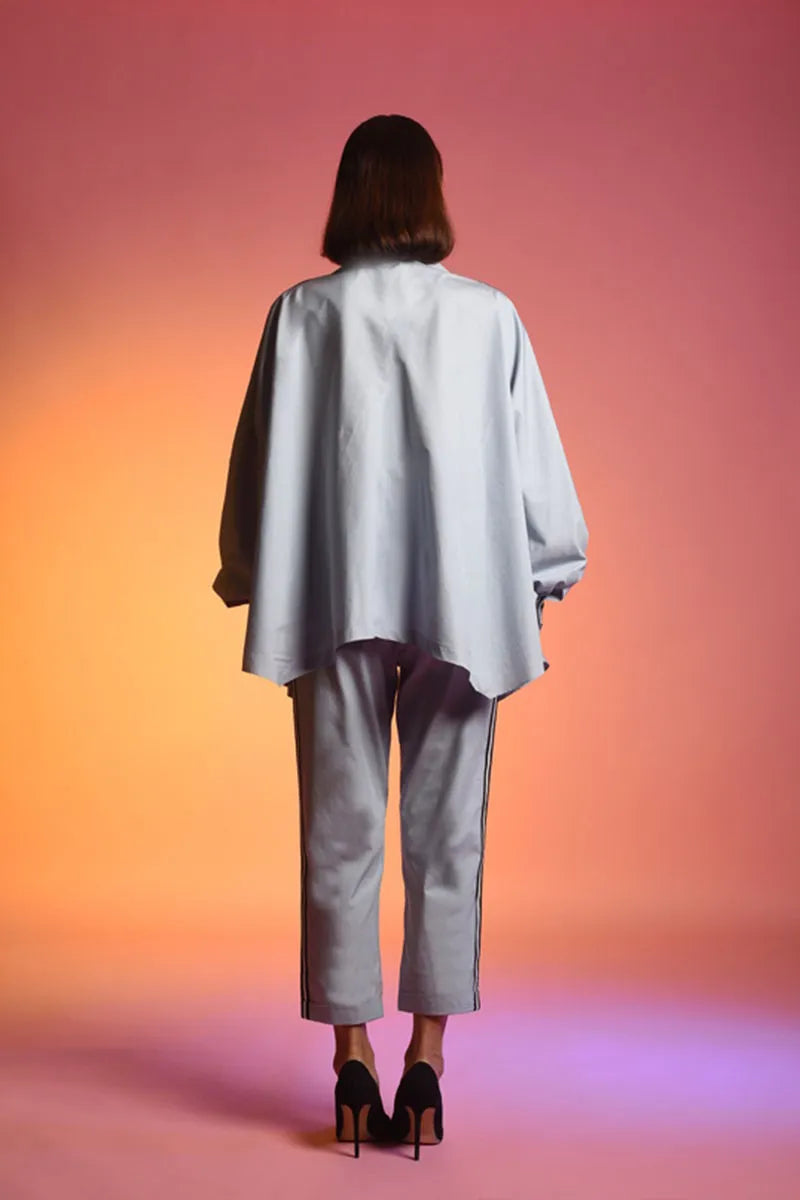 Echo Blue Kaftan Shirt +Pant Set