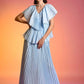 Echo Blue Pleated Dress