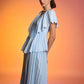 Echo Blue Pleated Dress