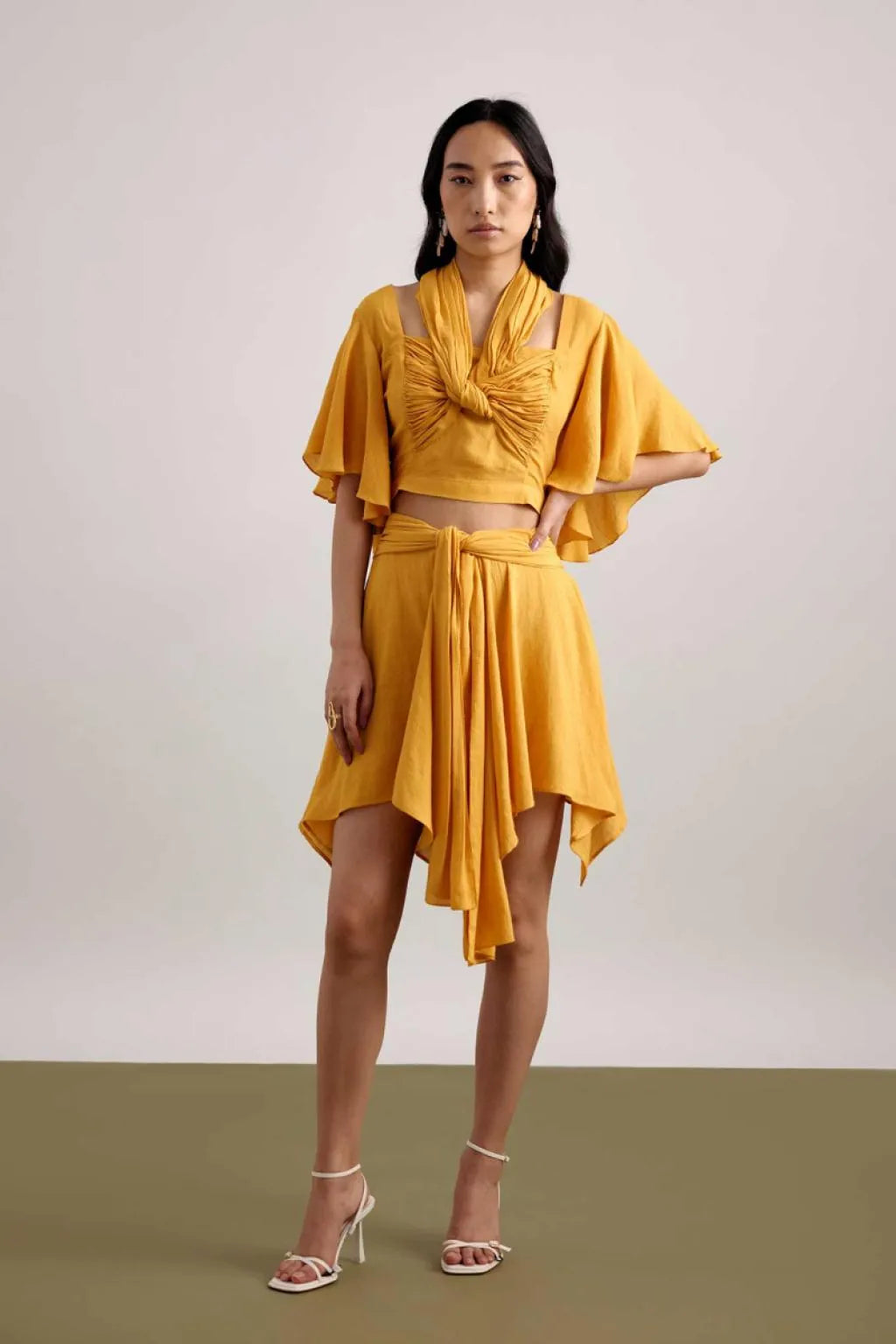 Echo Knotted resort top + resort skirt