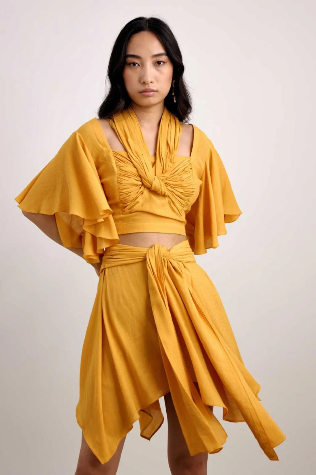 Echo Knotted resort top + resort skirt