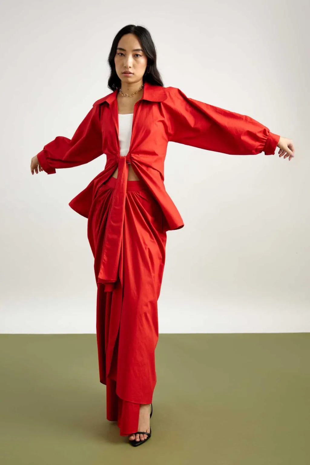 Echo Knotted Layered Top