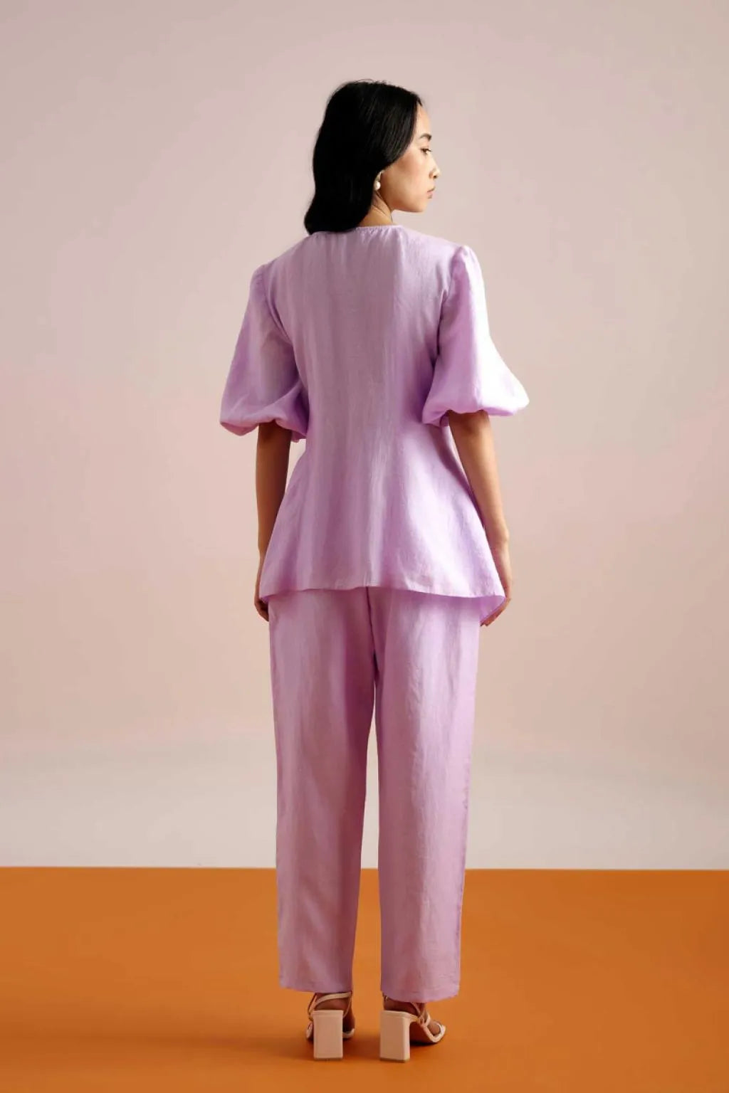Echo Lilac Tie up Co-ord Set
