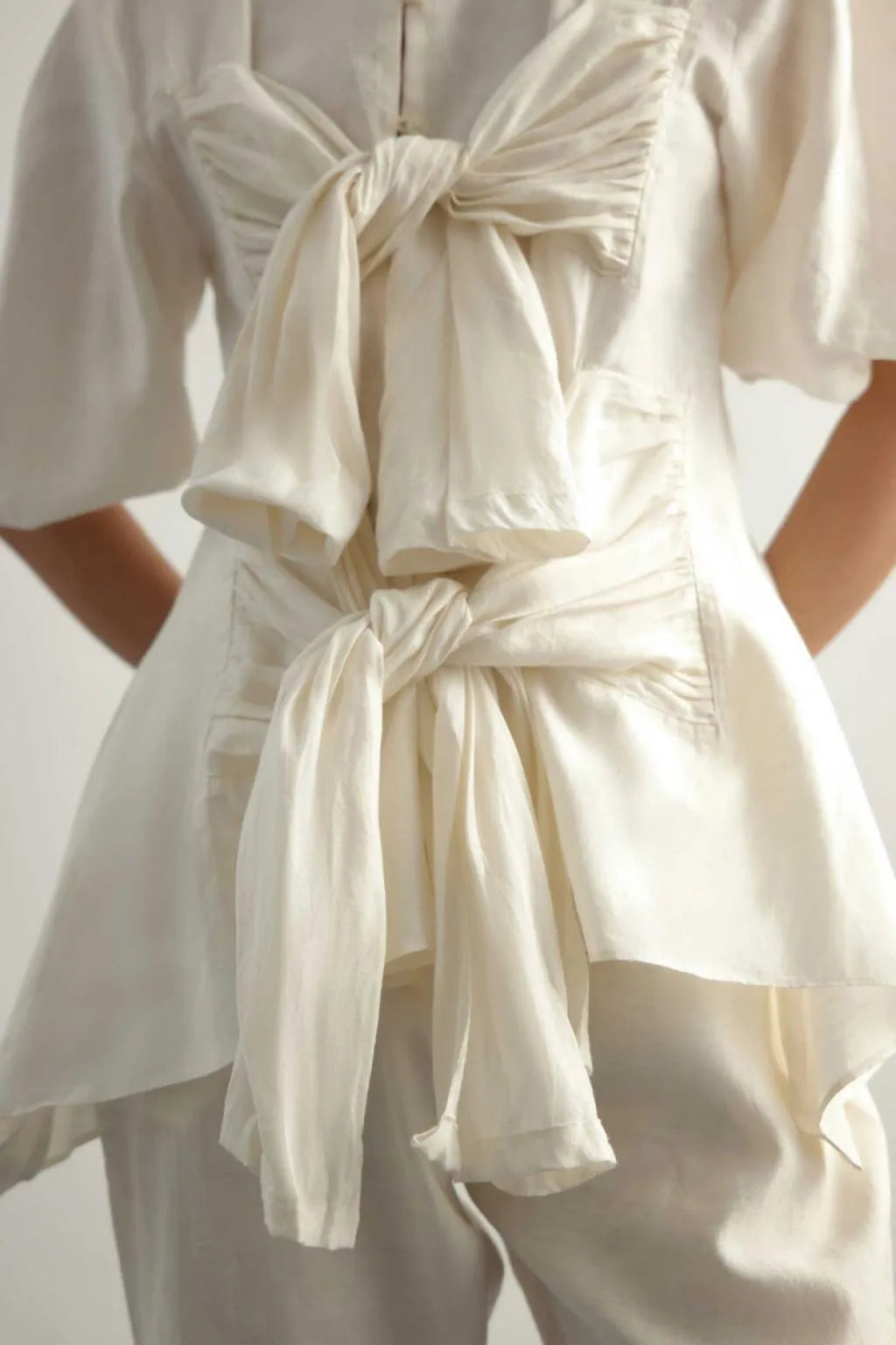 Echo Linen Tie up Co-ord Set