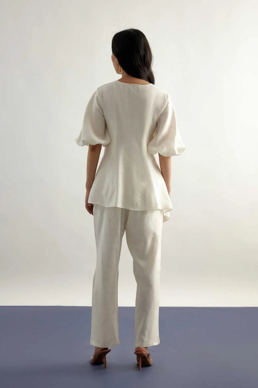 Echo Linen Tie up Top