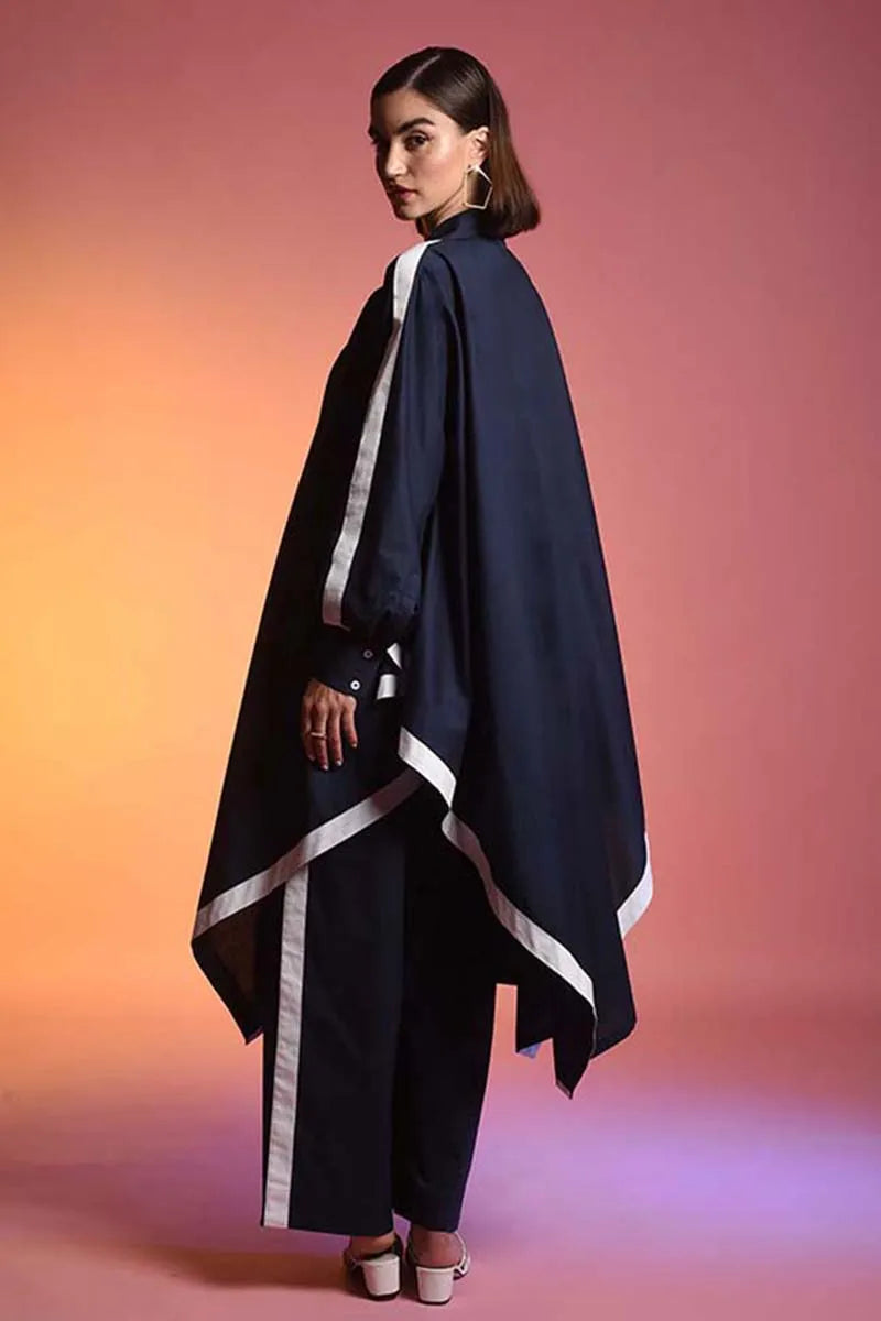 Echo Navy Kaftan Set