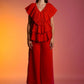 Echo Red Pleated Jumpsuit