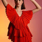 Echo Red Pleated Jumpsuit