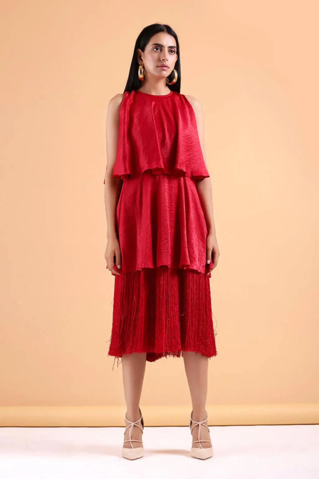 Echo Red Tassel Dress