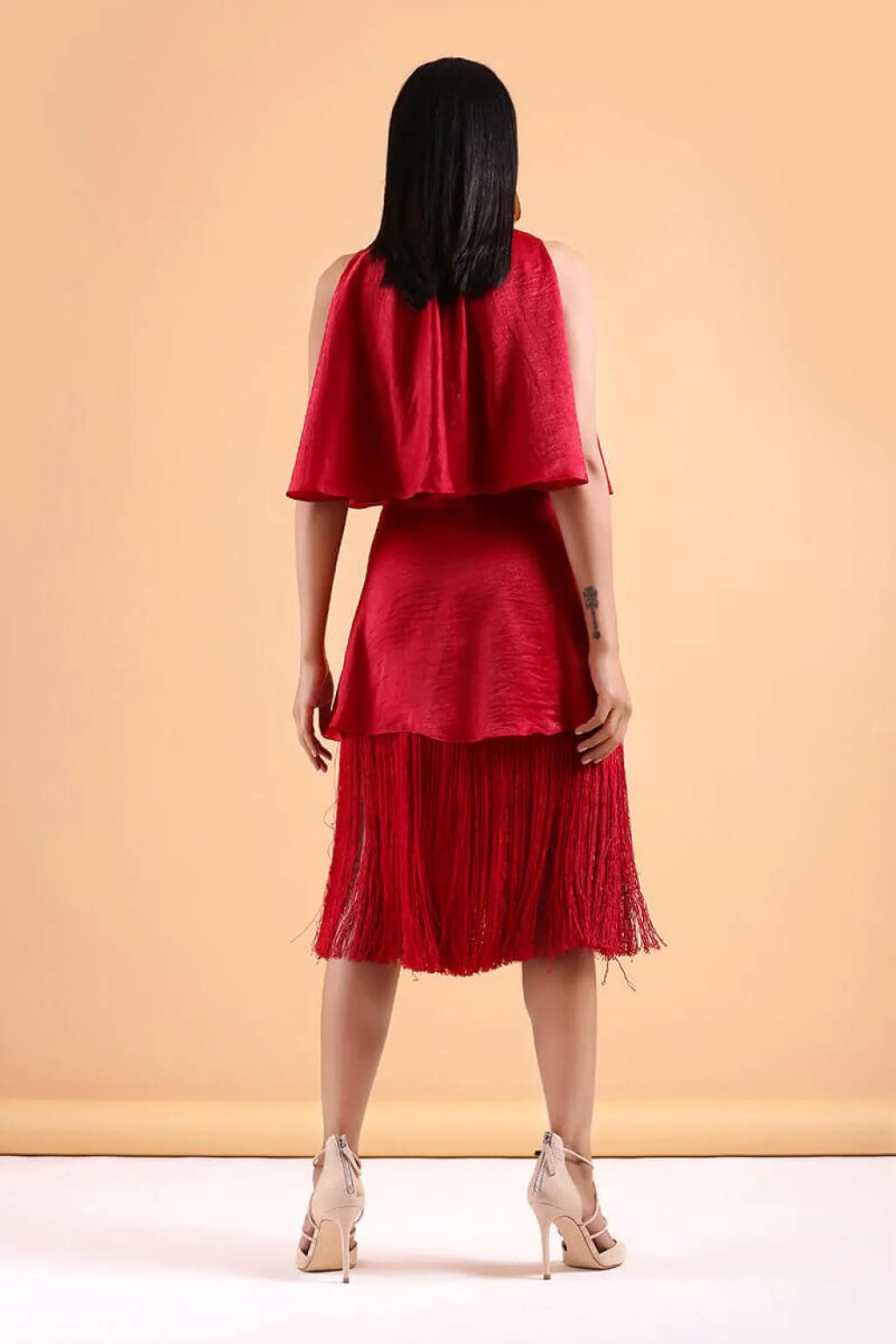 Echo Red Tassel Dress